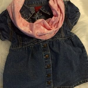Guess Baby Denim Dress plus Paisley Scarf